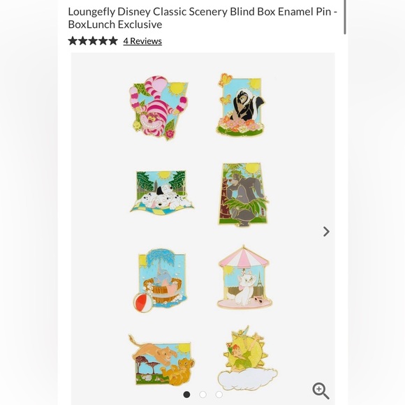 Loungefly Disney Classic Scenery Blind Box Enamel Pin - BoxLunch Exclusive - Picture 4 of 4